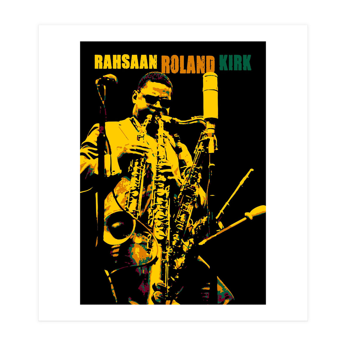 Rahsaan Roland Kirk Jazz Musician Legend 2 (Print Only)