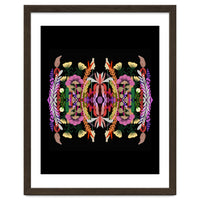 The Butterfly Effect Series 01, Paint Blot Mirror Colorful, Symmetrical Graphic, Eclectic Mandala