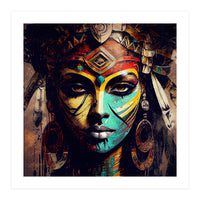 Midnight Warrior Woman Portrait (Print Only)