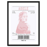Receipt Art Adele Red thumbnail