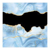Blue & Gold Glitter Agate Texture 03  (Print Only) thumbnail