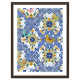 Sicilian Italian Tiles Butterflies And Flowers thumbnail