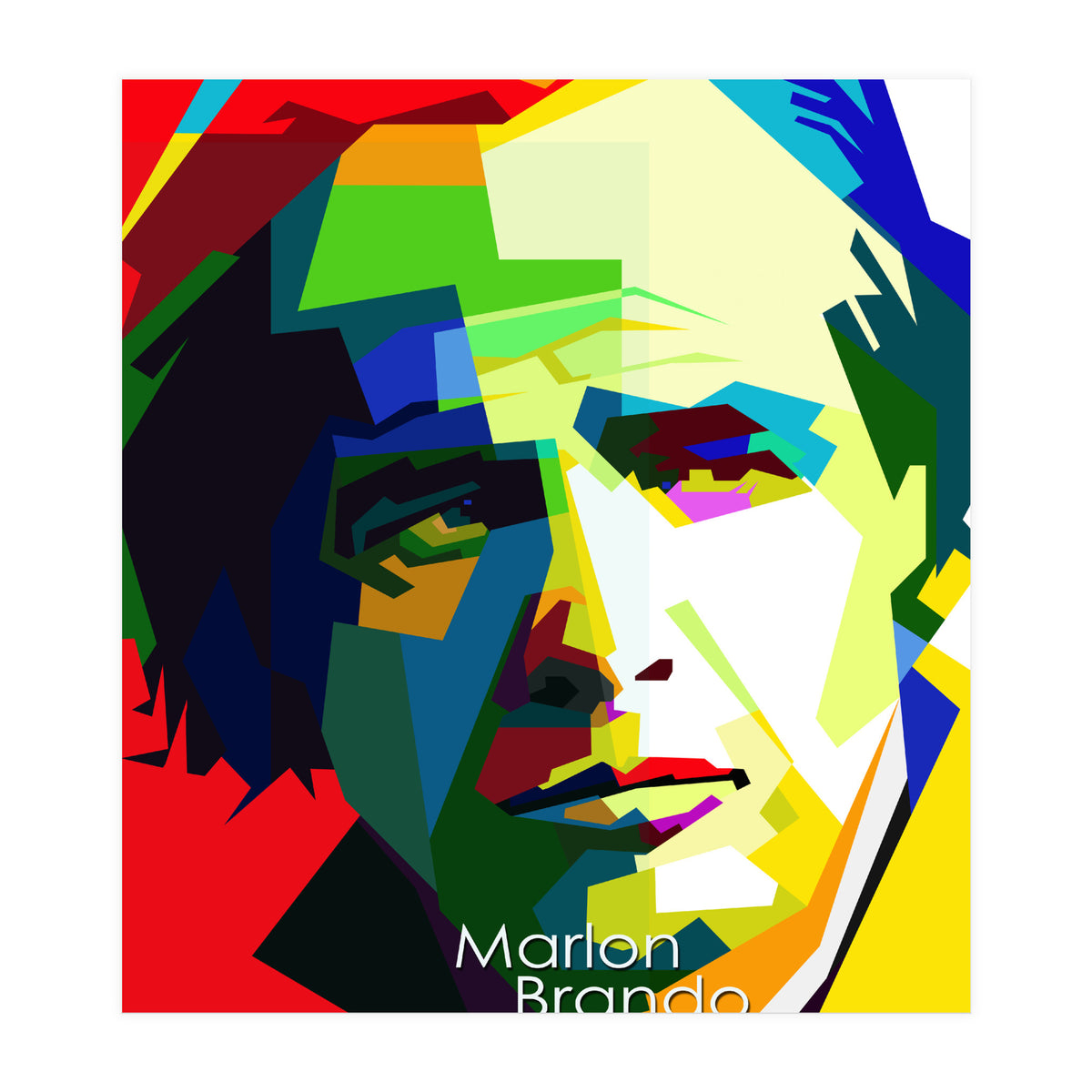 Marlon Brando Pop Art WPAP (Print Only)