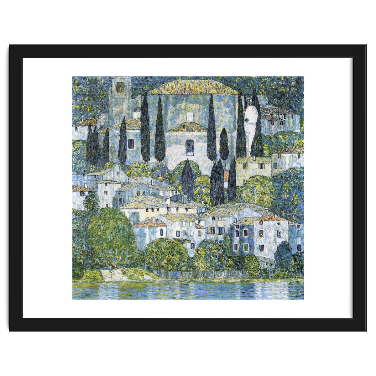 Gustav Klimt – Kirche in Cassone (1913) | Vibrant Landscape Masterpiece Art Print