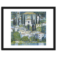 Gustav Klimt – Kirche in Cassone (1913) | Vibrant Landscape Masterpiece Art Print