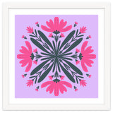 Magenta mandala flowers thumbnail