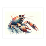 Colorful Lobster Watercolor (Print Only) thumbnail