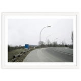Street light on the curving road thumbnail