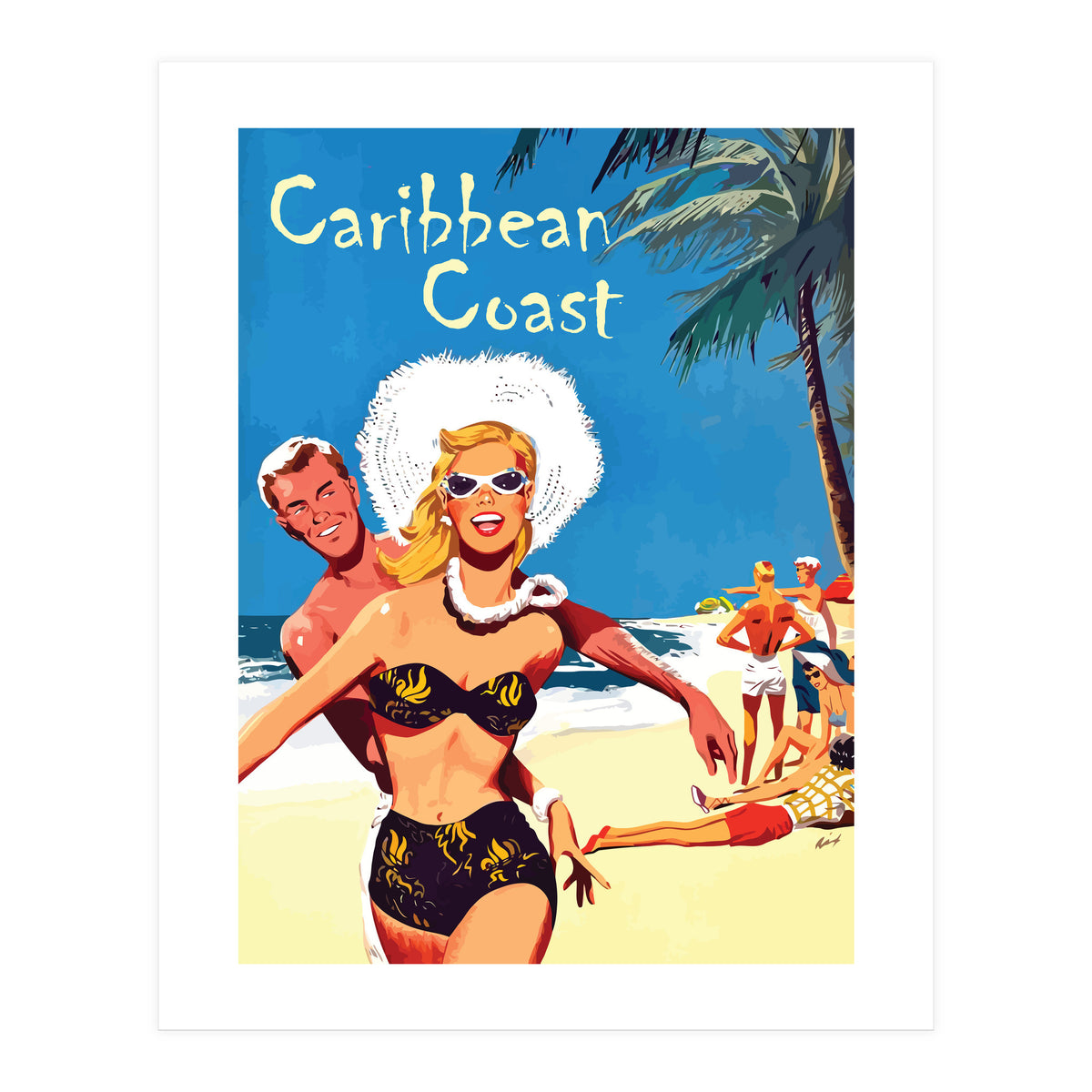 Chasing on a Caribbean Coast (Print Only)