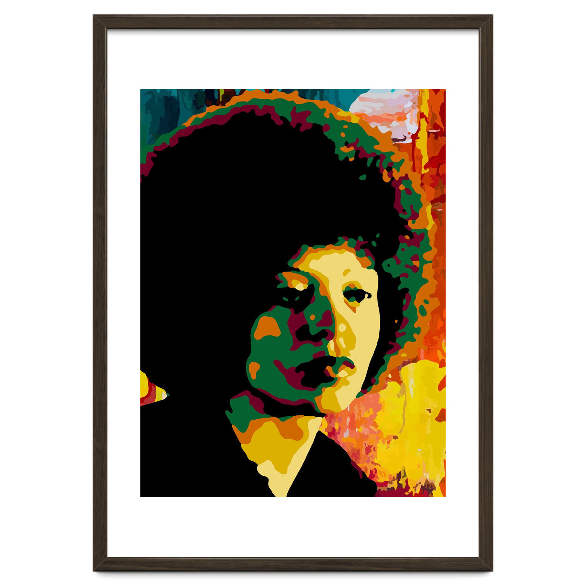 Angela Davis Colorful abstract Art 2