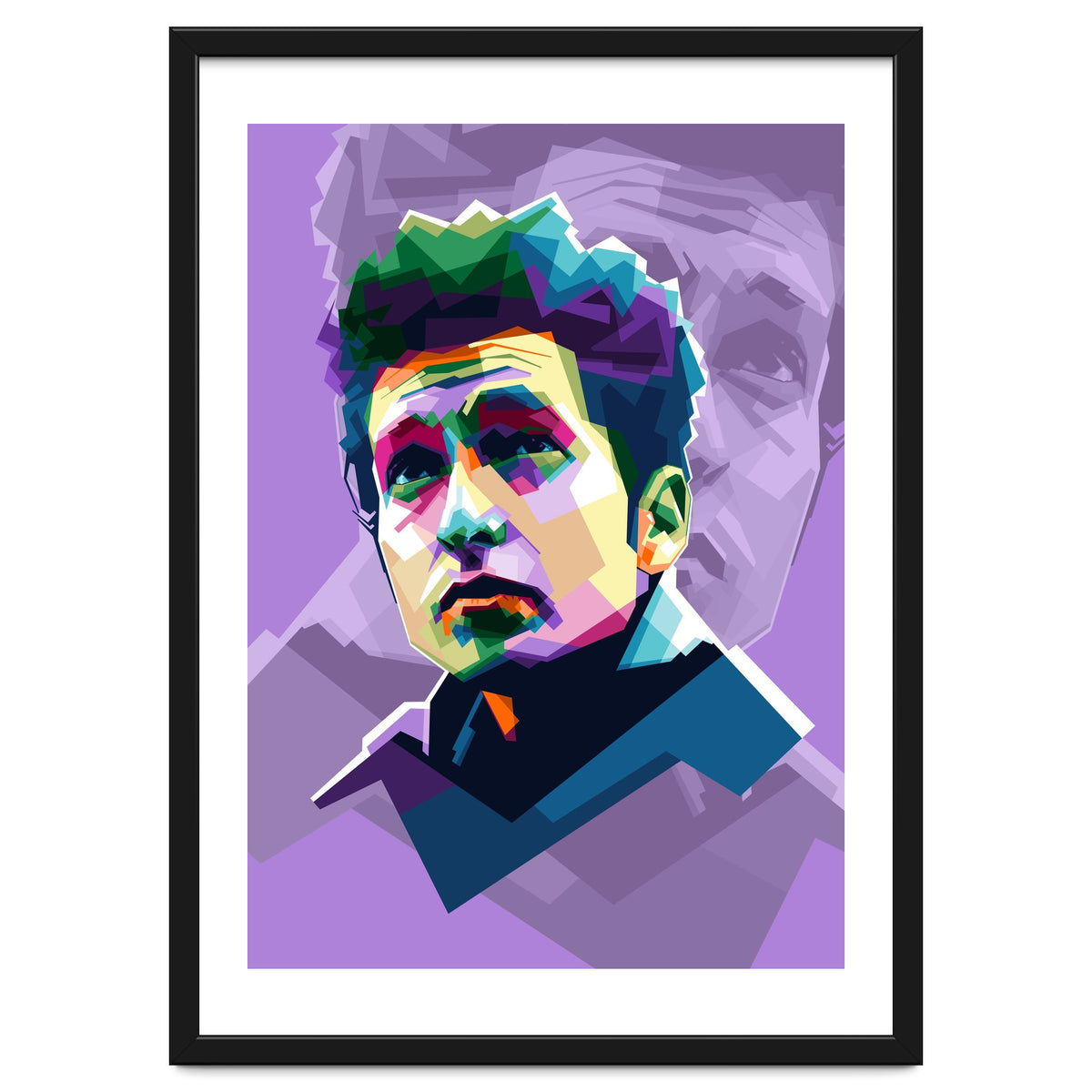 Bob Dylan Pop Art WPAP