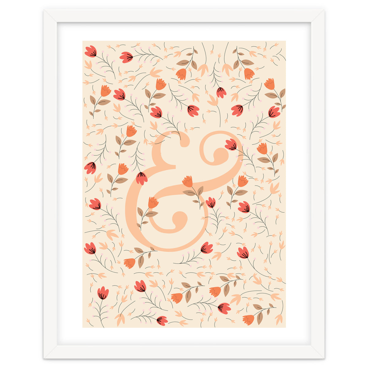 Floral Ampersand