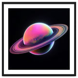Neon Nebula Planet: Surreal Cosmic Illustration thumbnail