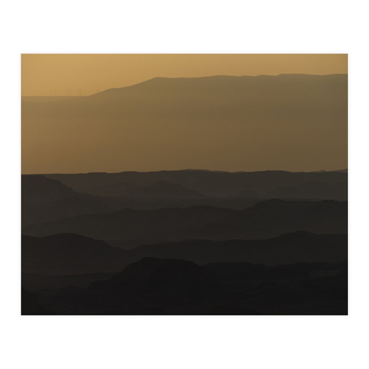 Sunrise over Ramon crater #2 (Print Only)