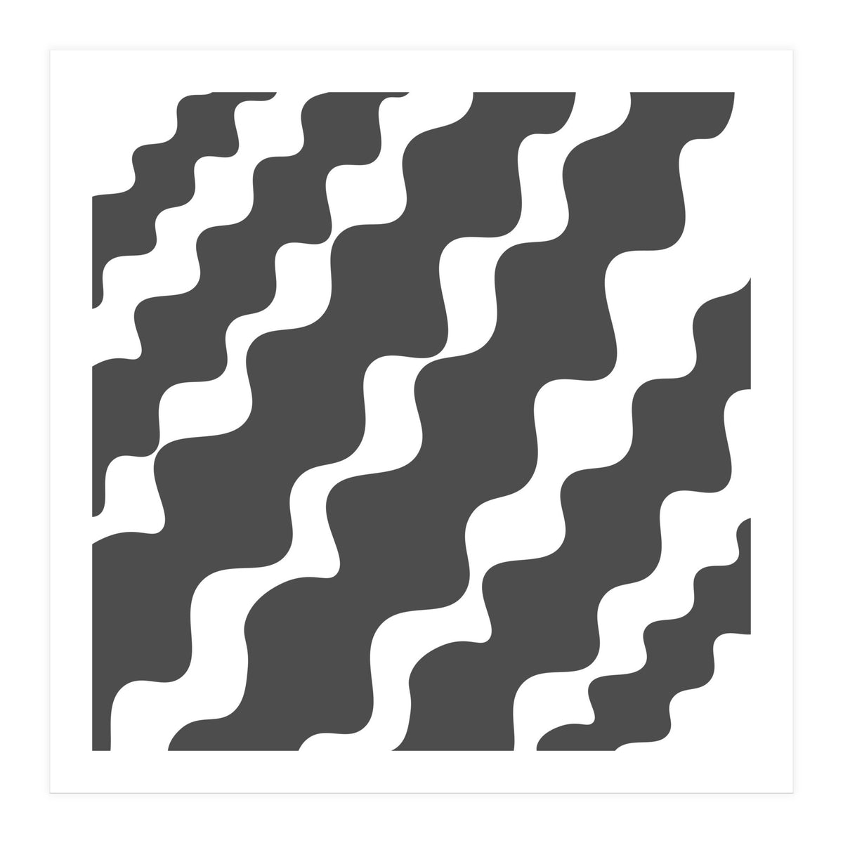 Grey Wavy Pattern (Print Only)