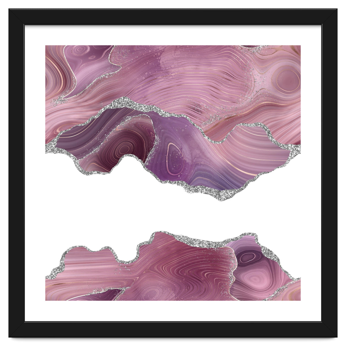 Mauve & Silver Agate Texture 07