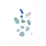 Watercolor Aqua Abstract Spots I (Print Only) thumbnail