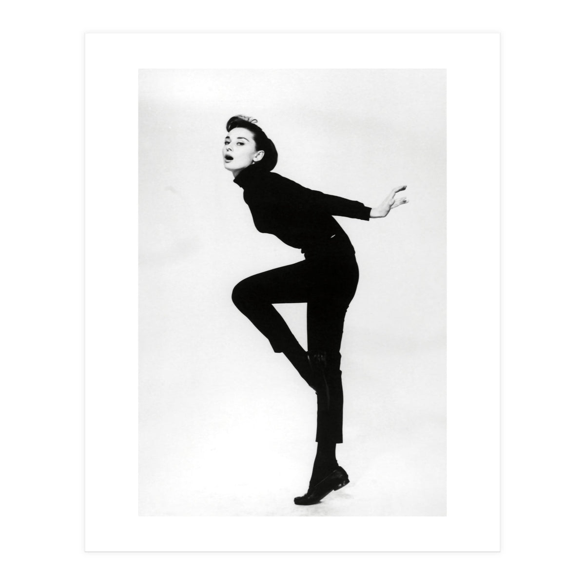 AUDREY HEPBURN in FUNNY FACE (1957), directed by STANLEY DONEN. (Print Only)