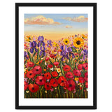 Vibrant Wildflower Field Oil Painting thumbnail