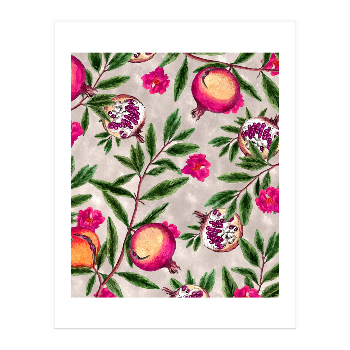 Pomegranate Pattern (Print Only)