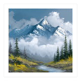Majestic Peaks in Morning Mist (Print Only) thumbnail