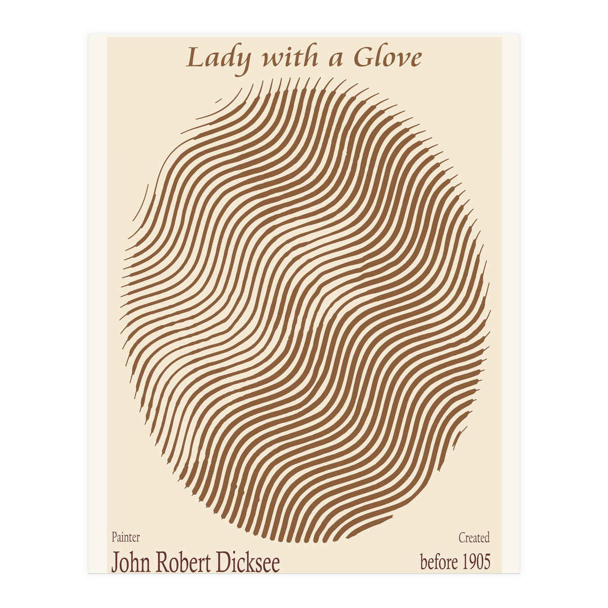 Lady With A Glove – John Robert Dicksee (before 1905) (Print Only)