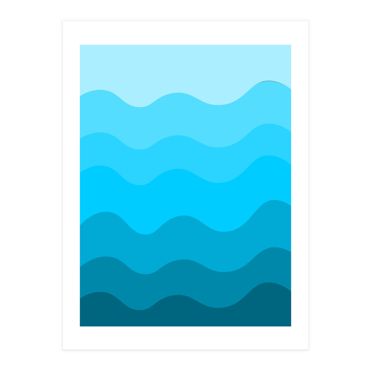 Blue gradient design  (Print Only)