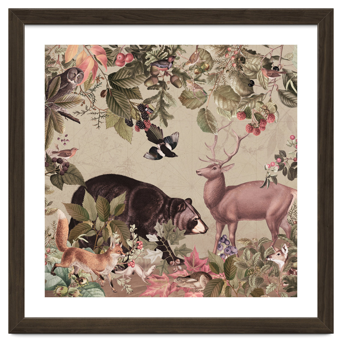 Nostalgic Autumn guardians of the forest