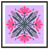 Magenta mandala flowers thumbnail