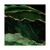 Green & Gold Agate Texture 02  (Print Only) thumbnail