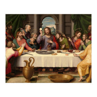 Juan de Juanes / 'The Last Supper', ca. 1562, Spanish School, Oil on panel, 116 cm x 191 cm, P00846. (Print Only)