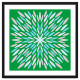 Petal Burst - green, blue, beige thumbnail