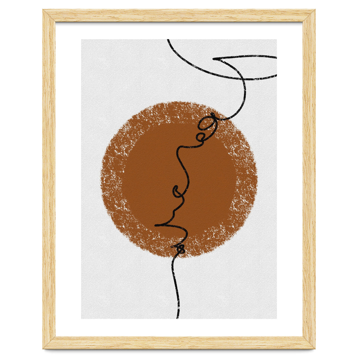 Abstract Brown and Black Lines