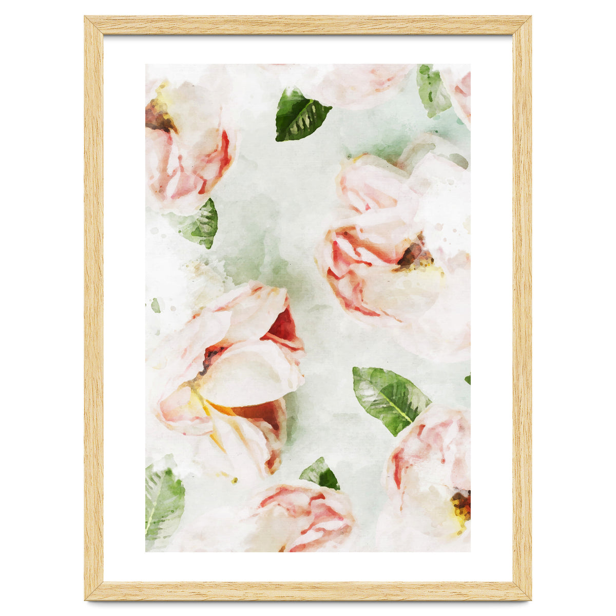 Roses & Foliage Watercolor