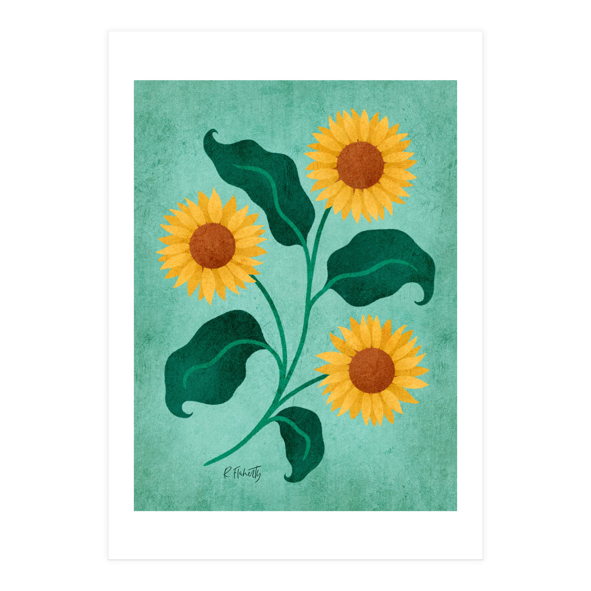 Golden Sunflower (Print Only)