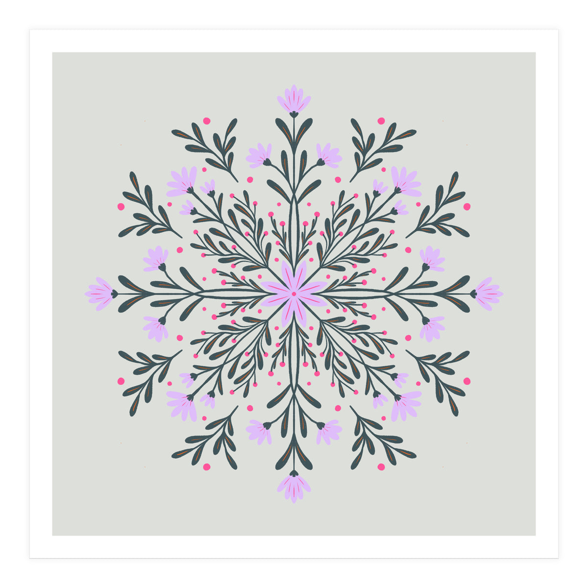 Spring Flowers Mandala (Print Only)