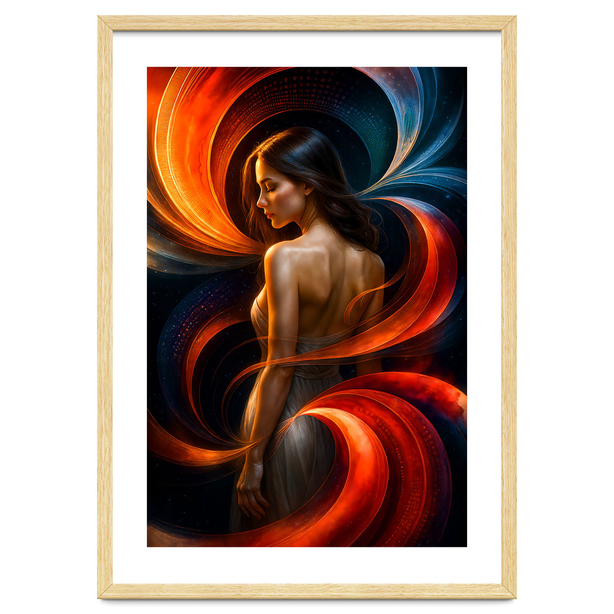 The Beauty of a Woman in an Exotic Pose