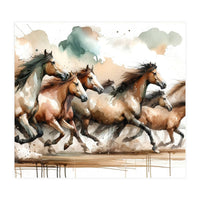 Horses Galloping (Print Only)