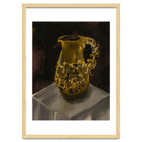 Golden Jug oil painted