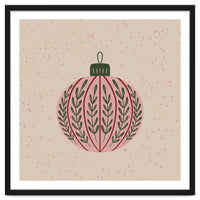 Christmas globe with branches