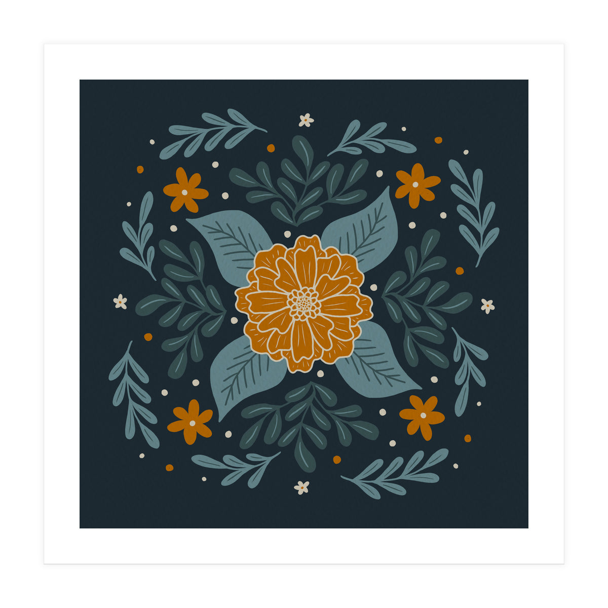 Circular Flowers 3 (Print Only)