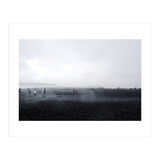 Tourists on the black sand beach - Iceland  (Print Only) thumbnail