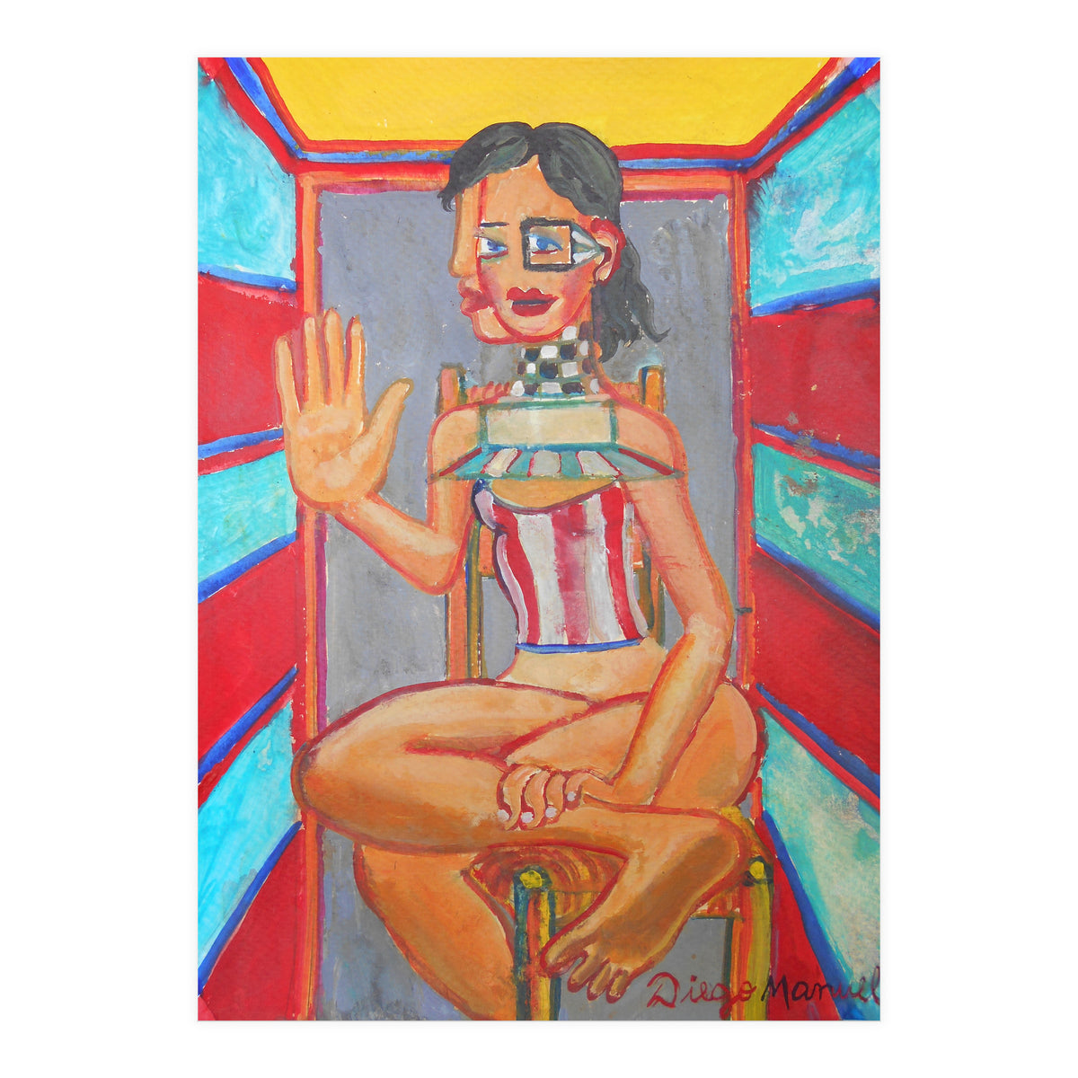 Mujer En La Silla 3 (Print Only)