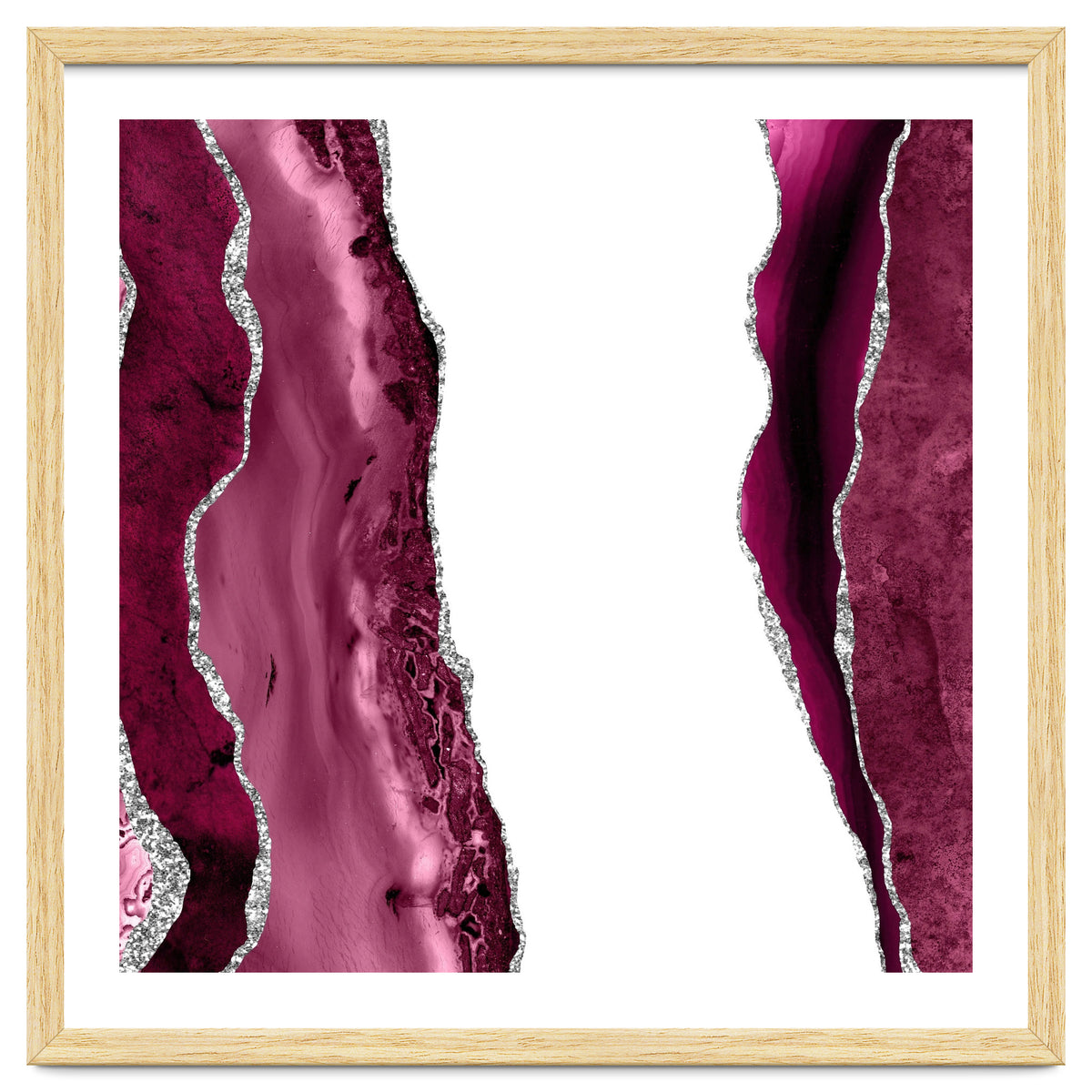 Burgundy & Silver Agate Texture 06