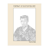 Portrait Of Doctor Felix Rey (ascii Art) (Print Only) thumbnail