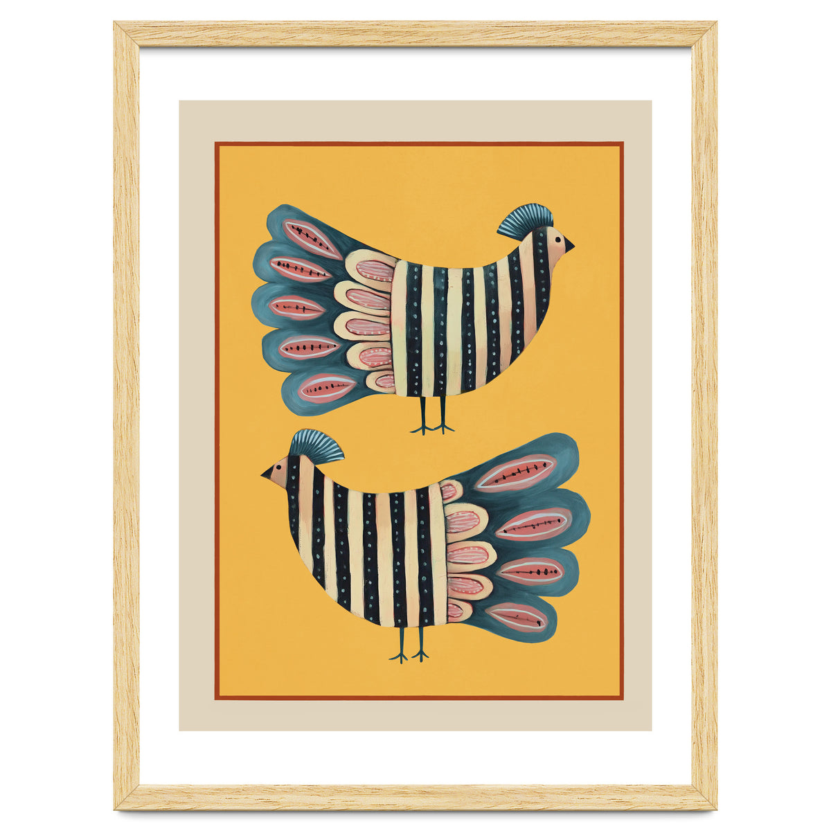 Striped Bird Pair II