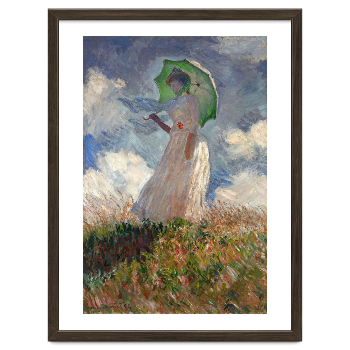 Claude Monet / 'The Woman with a Parasol', 1886, Oil on canvas, 131 × 88 cm. SUZANNE HOSCHEDE.