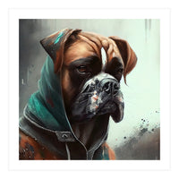 Watercolor Boxer Dog (Print Only)