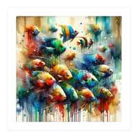Colorful Aquarium Fish (Print Only)