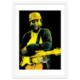 Willie King American Blues Guitarist in Pop Art thumbnail